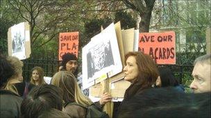 Save Our Placards stall in Hyde Park