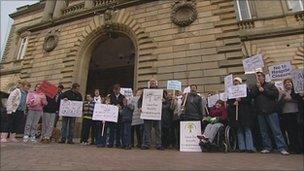 Protest in Accrington