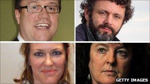 Russell T Davies, Michael Sheen, Carol Ann Duffy and Cerys Matthews