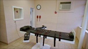 Lethal injection chamber, Louisiana, file pic