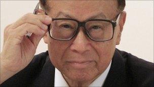 Billionaire chairman of Hutchison Whampoa Li Ka-shing