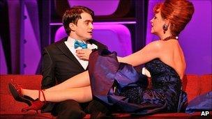 Daniel Radcliffe and Tammy Blanchard in How to Succeed in Business Without Even Trying