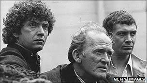 Martin Shaw, Gordon Jackson and Lewis Collins in The Professionals