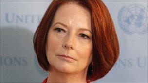 Australia's Prime Minister Julia Gillard