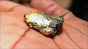 Gold nugget.