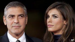 George Clooney and girlfriend Elisabetta Canalis