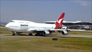 Qantas plane