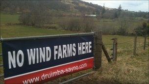 Wind farm projects are a big issue in rural Scotland