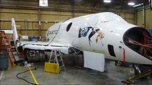 Virgin Galactic spacecraft