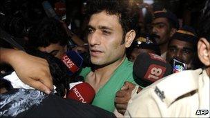 Actor Shiney Ahuja in Mumbai in October 2009