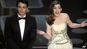 James Franco and Anne Hathaway