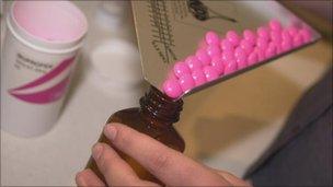 drugs being dispensed