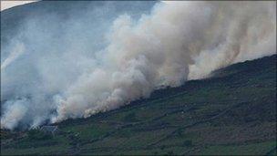 Gorse fire in Carnlough