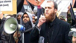 Salahuddin protested in Barking at the return of British troops from Afghanistan