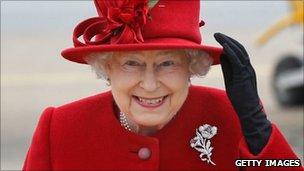 The Queen at RAF Valley in Anglesey