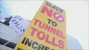 Anti-toll placard