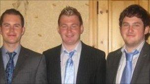 PSNI Constable Ronan Kerr and his brothers