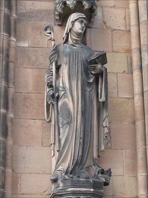 Saint Werburgh - on Lichfield Cathedral