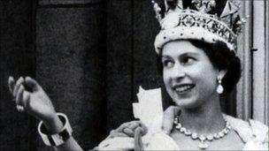 Queen Elizabeth on Coronation Day, 1953