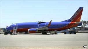A Southwest Airlines 737