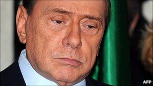 Italian Prime Minister Silvio Berlusconi. 4 April 2011