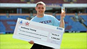 Anthony Young, from Padiham, who won more than £2m on the lottery