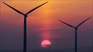 Wind farm in Scotland