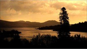 Loch Lomond at dusk