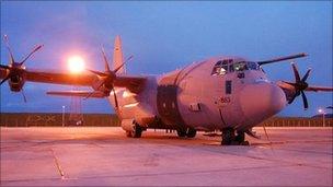 Plane at RAF Lyneham