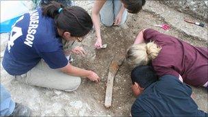 Archaeologists at work