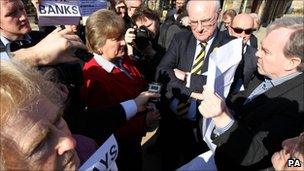 Sean Clerkin confronts Annabel Goldie and David Mcletchie