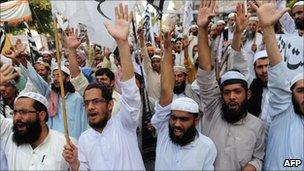 Anti-US protest in Karachi