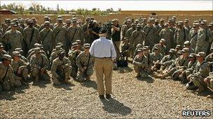 US Defence Secretary Robert Gates in Iraq