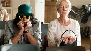 Russell Brand and Dame Helen Mirren in Arthur