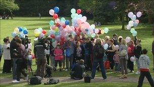 Balloon launch in Swindon