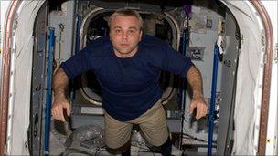 Maxim Surayev aboard the ISS