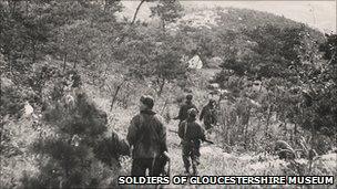 Glosters on patrol in South Korea