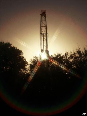 Shale gas rig