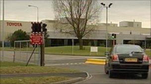 Toyota factory in Deeside