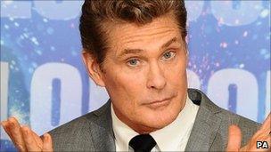 David Hasselhoff at launch of "Britain"s Got Talent"