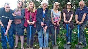 Members of the Tregaron elephant dig team