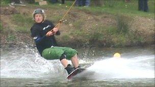 Water skiing at Holme Pierrepont