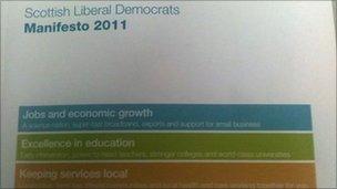 Scottish lib dem manifesto