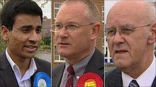 Sheldon ward, Birmingham, Amil Khan (Tory), Brendan O' Brien (Lab) Paul Tilsley (Lib Dem)