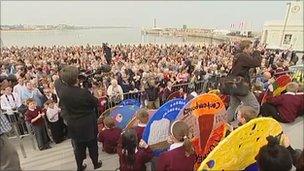 Crowds for Turner Contemporary opening