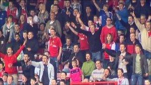 Wrexham fans at home match against Kettering