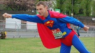 Superman aka David Stone, from Exmouth, in Devon