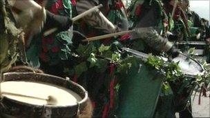 May Day drummers