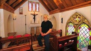 Jon Richards in his chapel