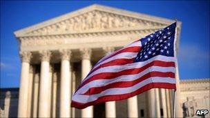 The Supreme Court building in Washington DC